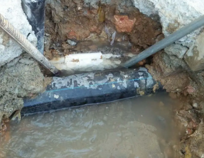 滨海测漏水之水管漏水